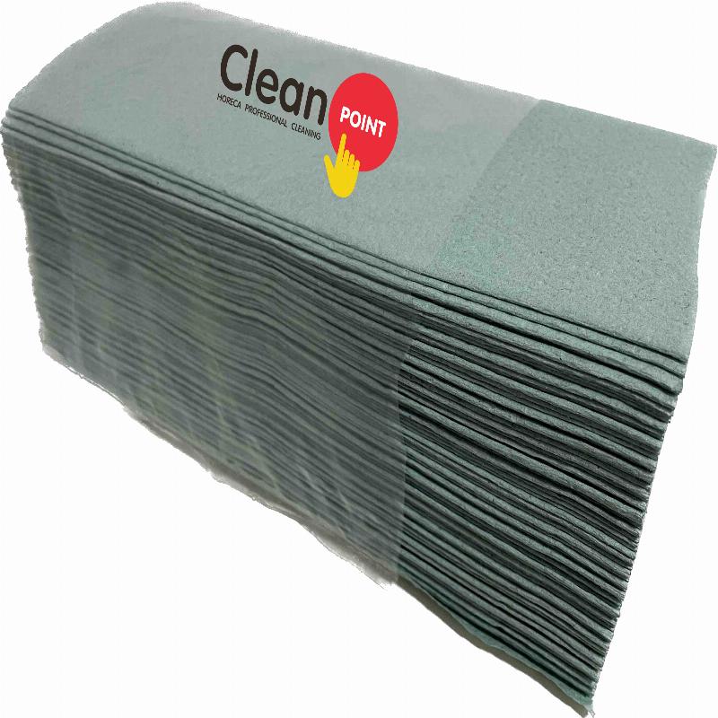 Clean Point Рушник паперовий V-скл. зелений макулатурний 160 шт.